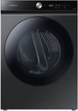 Samsung - BESPOKE 7.6 Cu. Ft. Stackable Smart Electric Dryer with Steam and Super Speed Dry - Brushed Black