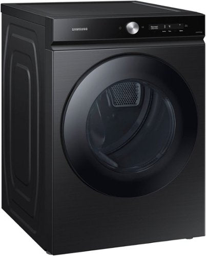 Samsung - BESPOKE 7.6 Cu. Ft. Stackable Smart Electric Dryer with Steam and Super Speed Dry - Brushed Black