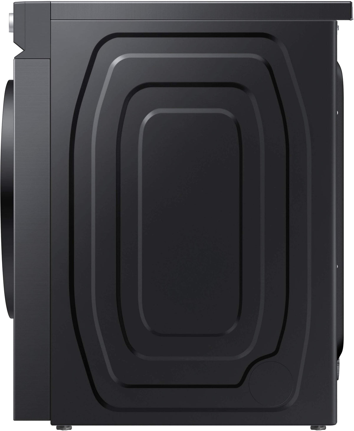 Samsung - BESPOKE 7.6 Cu. Ft. Stackable Smart Electric Dryer with Steam and Super Speed Dry - Brushed Black