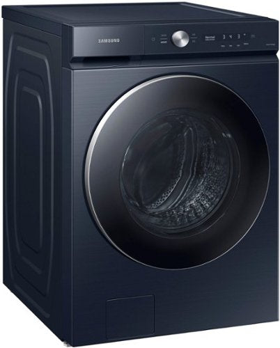 Samsung - BESPOKE 5.3 Cu. Ft. High-Efficiency Stackable Smart Front Load Washer with Steam and AI OptiWash - Brushed Navy