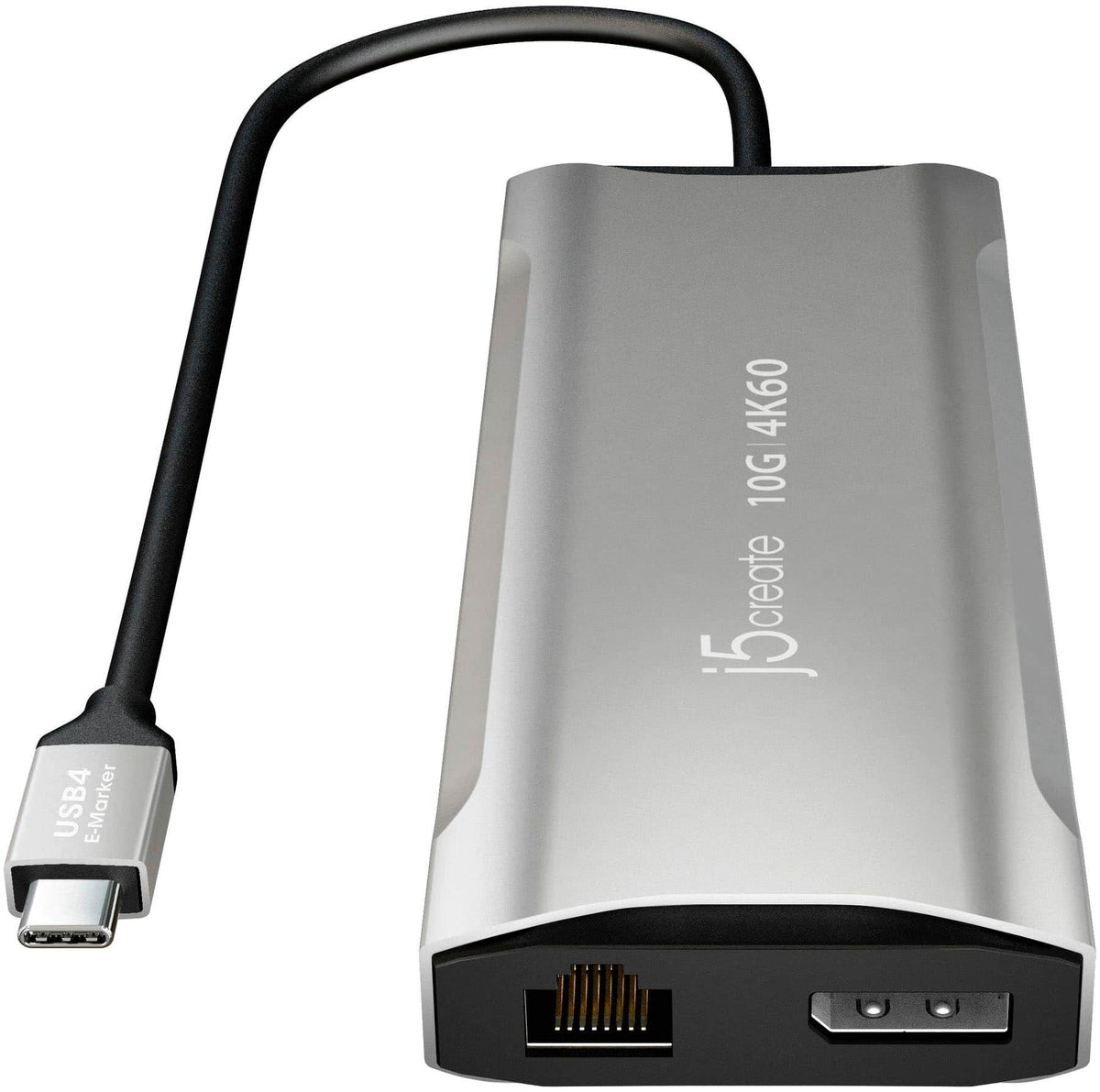 j5create - 4K60 Elite USB-C Triple-Monitor 10Gbps Mini Dock - Space Gray