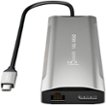 j5create - 4K60 Elite USB-C Triple-Monitor 10Gbps Mini Dock - Space Gray