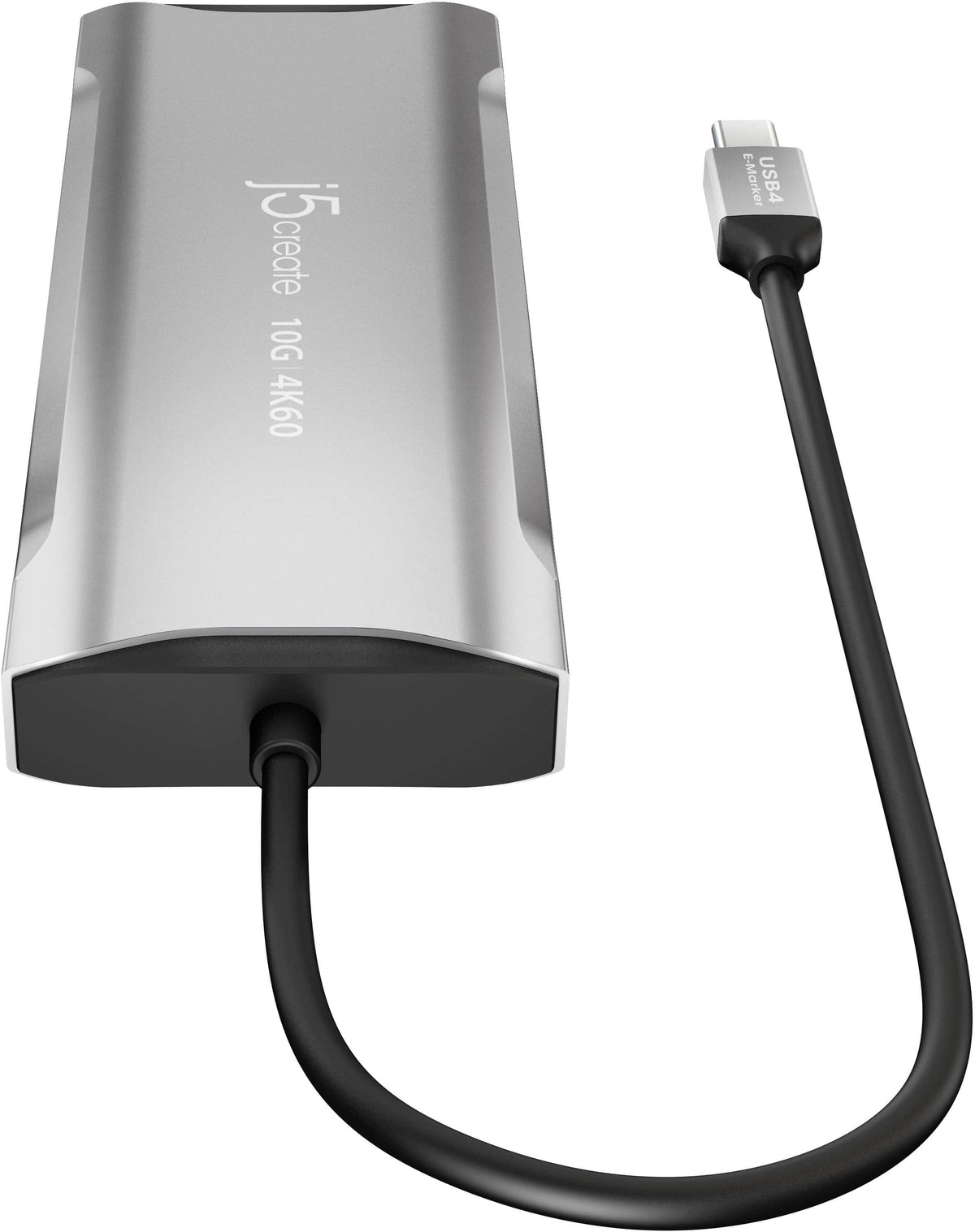 j5create - 4K60 Elite USB-C Triple-Monitor 10Gbps Mini Dock - Space Gray