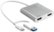 j5create - USB-C to Dual HDMI Multi-Monitor Adapter - Silver