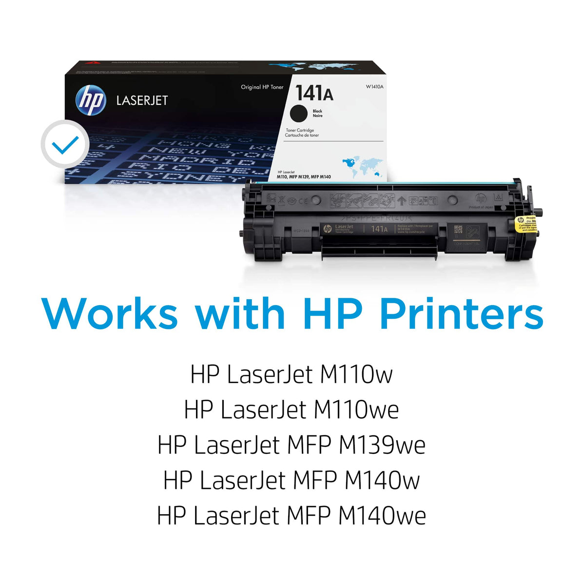 HP - 141A Standard Capacity Toner Cartridge - Black