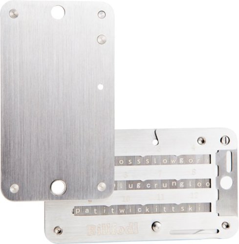 Billfodl - Crypto Seed Phrase Backup Wallet - Stainless Steel