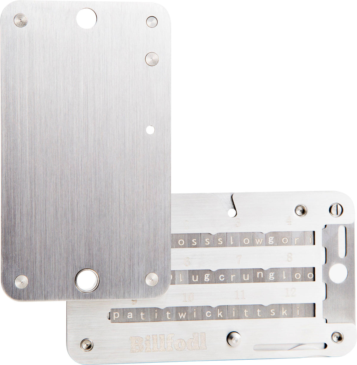 Billfodl - Crypto Seed Phrase Backup Wallet - Stainless Steel