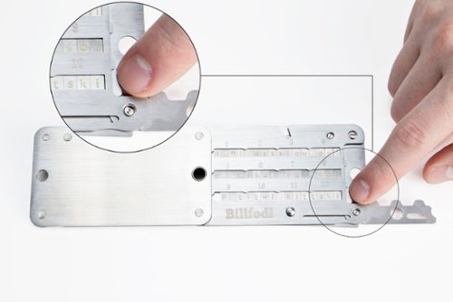 Billfodl - Crypto Seed Phrase Backup Wallet - Stainless Steel