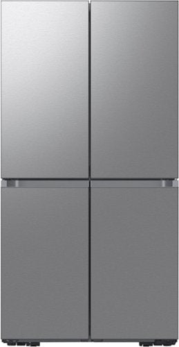 Dacor - 36 in. Wide 22.8 Cu. Ft. 4-Door French Reveal Door 36" Counter Depth Refrigerator with Beverage Center - Silver Stainless Steel
