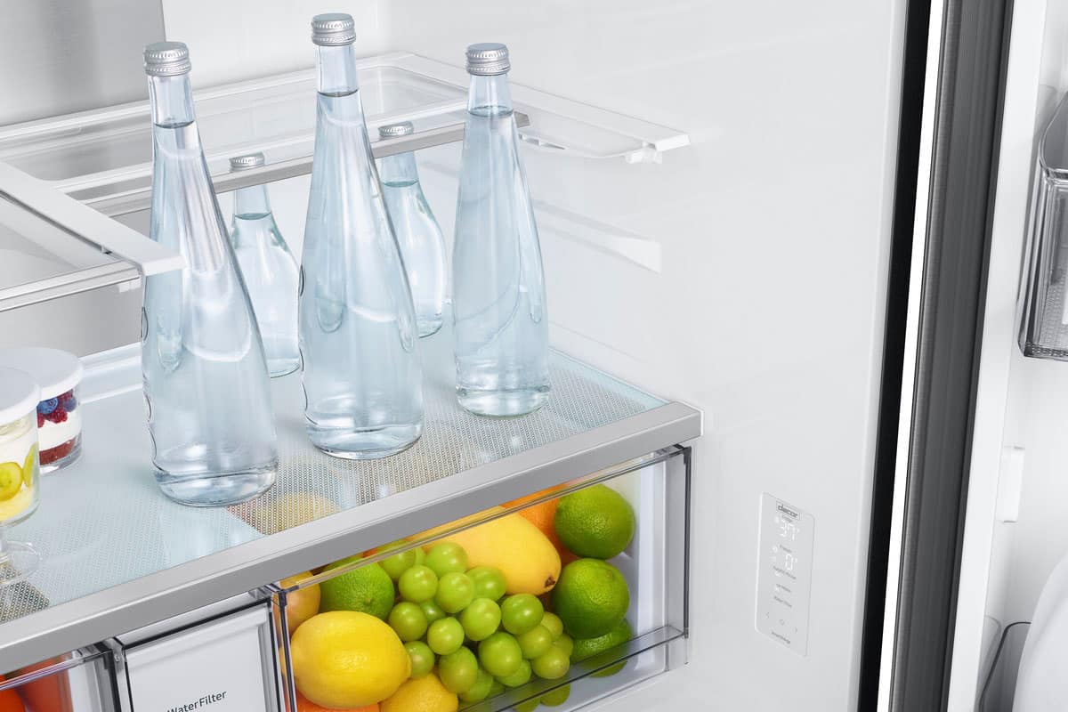 Dacor - 36 in. Wide 22.8 Cu. Ft. 4-Door French Reveal Door 36" Counter Depth Refrigerator with Beverage Center - Silver Stainless Steel