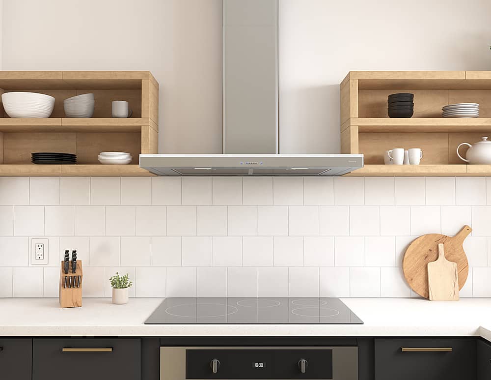 Zephyr - 36 inches - Convertible - Wall Range Hood - Stainless Steel