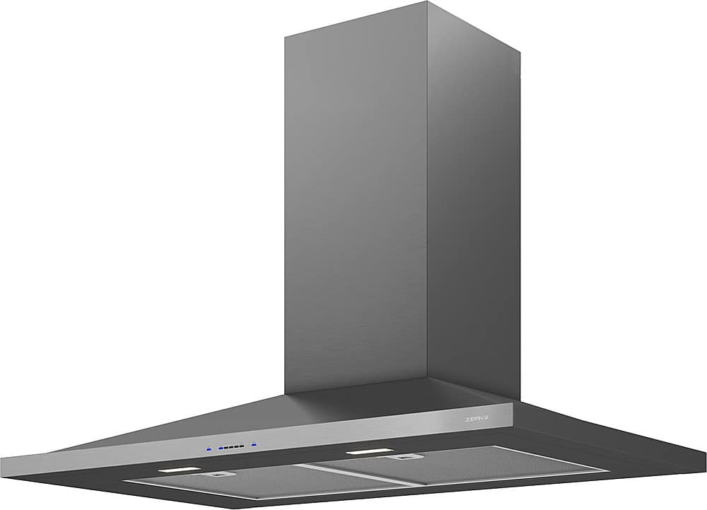 Zephyr - 36 inches - Convertible - Wall Range Hood - Black Stainless Steel