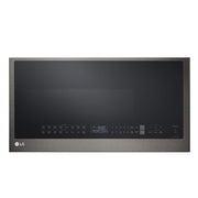 LG - 1.7 Cu. Ft. Convection Over-the-Range Smart Microwave with Sensor Cooking and Air Fry - Black Stainless Steel