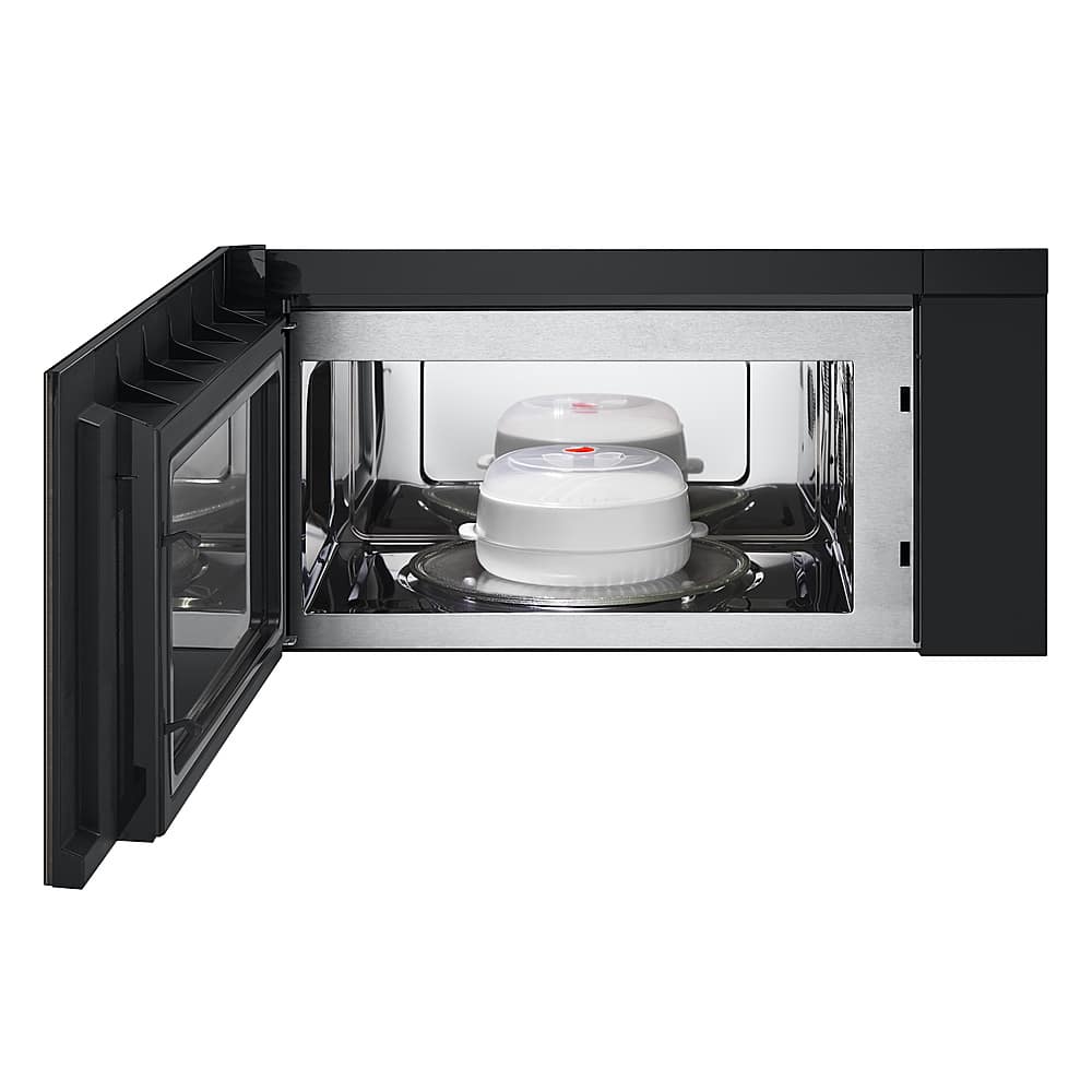 LG - 1.7 Cu. Ft. Convection Over-the-Range Smart Microwave with Sensor Cooking and Air Fry - Black Stainless Steel