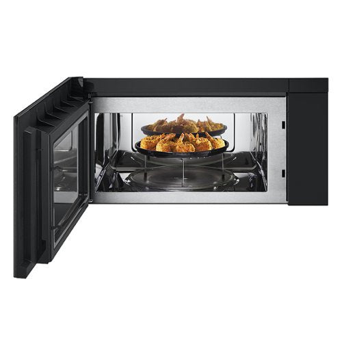 LG - 1.7 Cu. Ft. Convection Over-the-Range Smart Microwave with Sensor Cooking and Air Fry - Black Stainless Steel