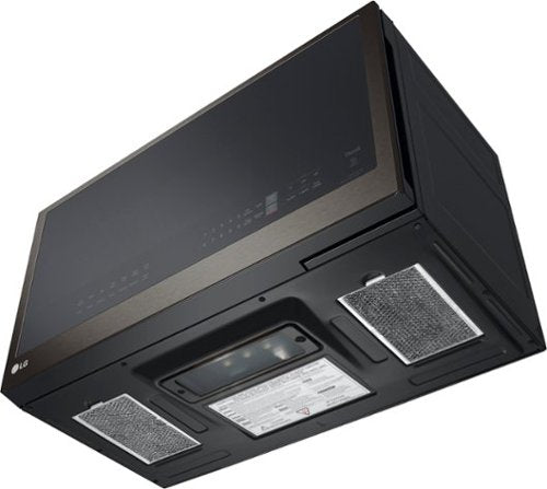 LG - 2.0 Cu. Ft. Over-the-Range Microwave with Sensor Cooking and EasyClean - Black Stainless Steel