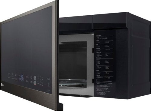 LG - 2.0 Cu. Ft. Over-the-Range Microwave with Sensor Cooking and EasyClean - Black Stainless Steel