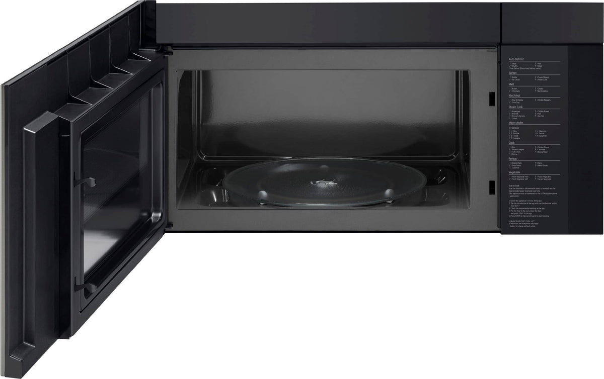LG - 2.0 Cu. Ft. Over-the-Range Microwave with Sensor Cooking and EasyClean - Black Stainless Steel