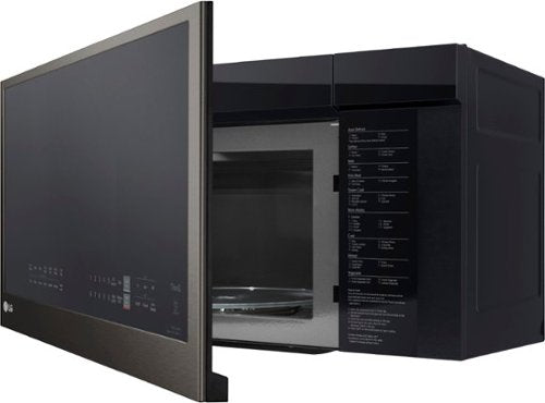 LG - 2.0 Cu. Ft. Over-the-Range Microwave with Sensor Cooking and EasyClean - Black Stainless Steel