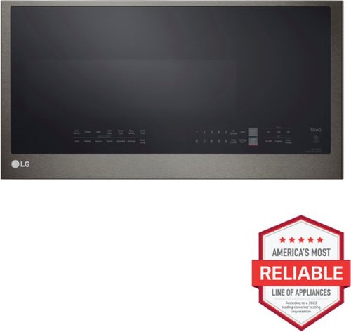 LG - 2.0 Cu. Ft. Over-the-Range Microwave with Sensor Cooking and EasyClean - Black Stainless Steel