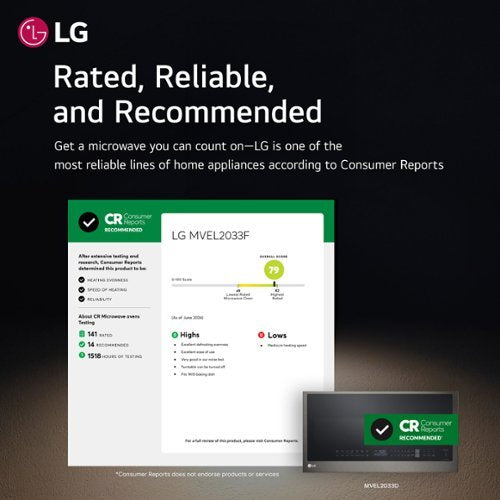 LG - 2.0 Cu. Ft. Over-the-Range Microwave with Sensor Cooking and EasyClean - Black Stainless Steel