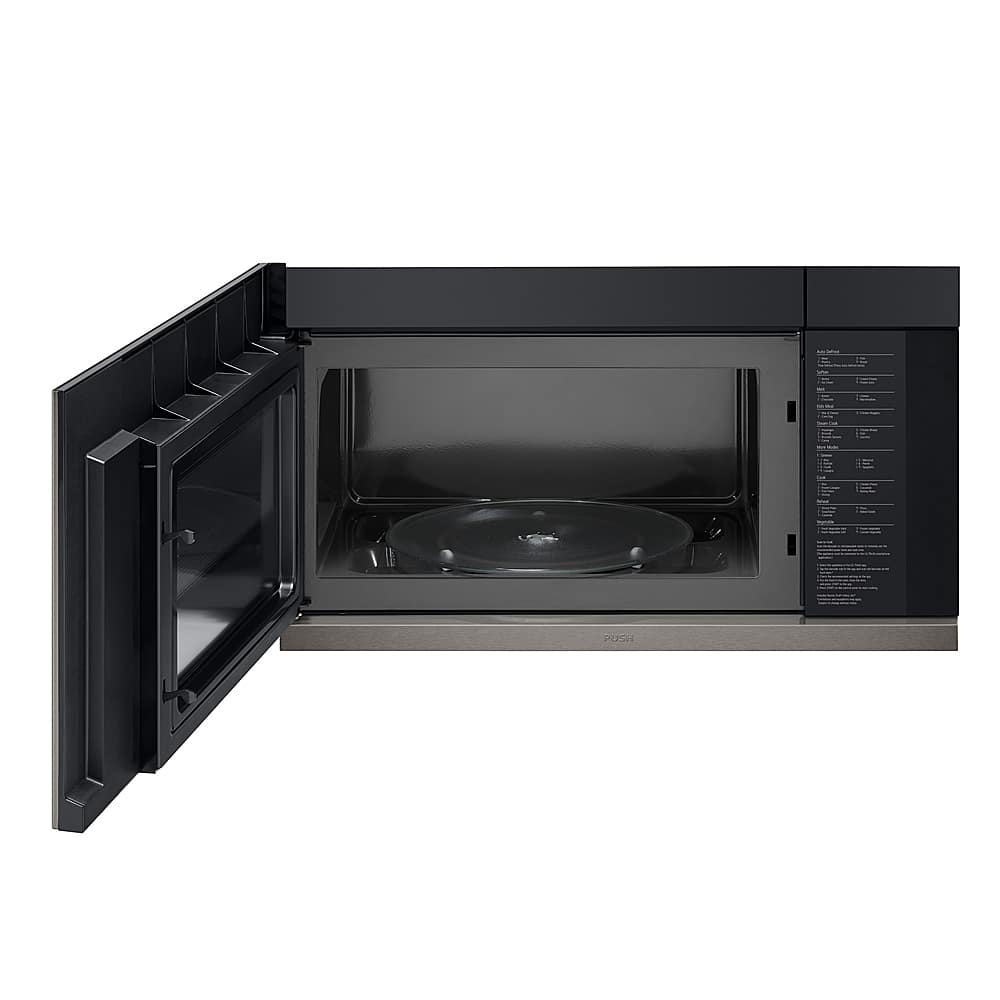 LG - 2.1 Cu. Ft. Over-the-Range Smart Microwave with Sensor Cooking and ExtendaVent 2.0 - Black Stainless Steel