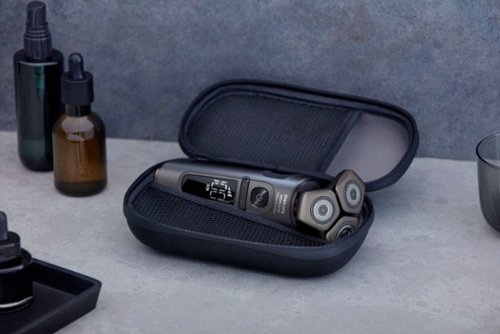 Philips Norelco - 9000 Prestige Shaver with Qi Charging Pad and Premium Case - Black