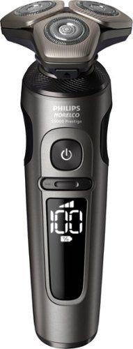 Philips Norelco - 9000 Prestige Shaver with Qi Charging Pad and Premium Case - Black