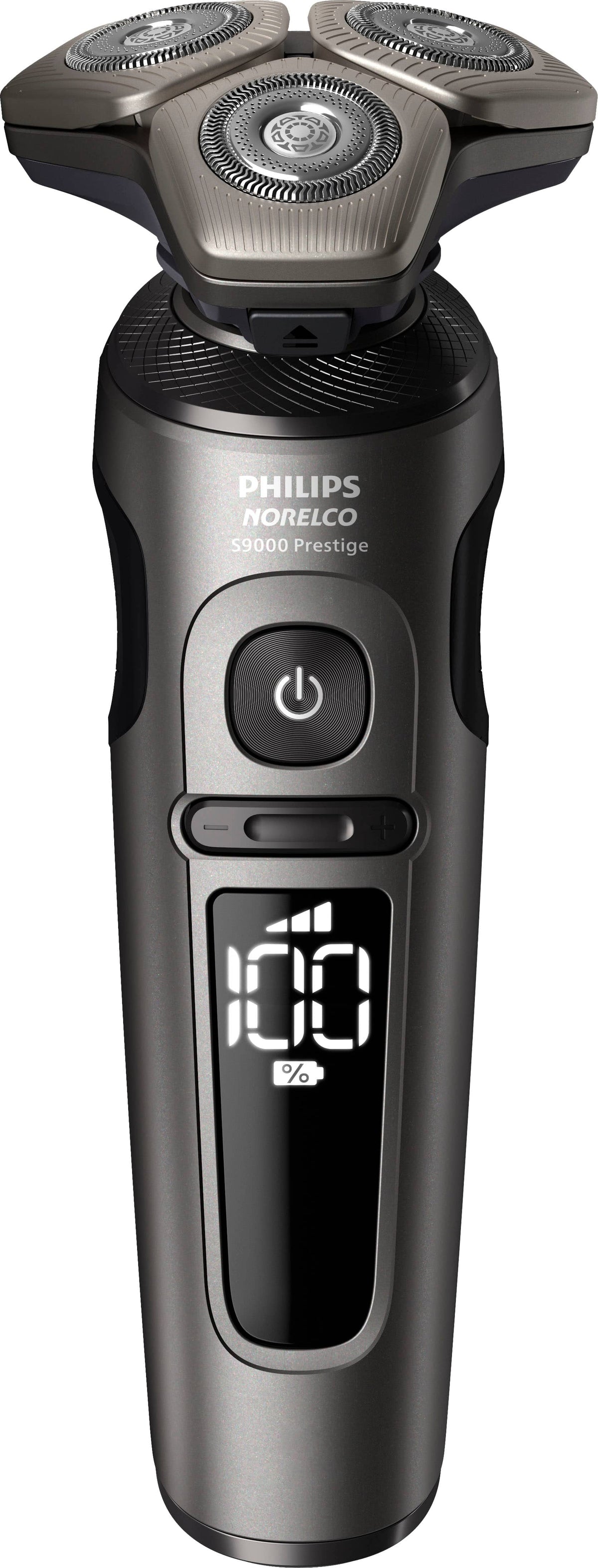 Philips Norelco - 9000 Prestige Shaver with Qi Charging Pad and Premium Case - Black