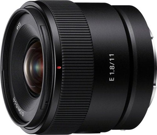 Sony - E 11mm F1.8 APS-C Ultra-Wide-Angle Prime Lens for E-mount Cameras - Black