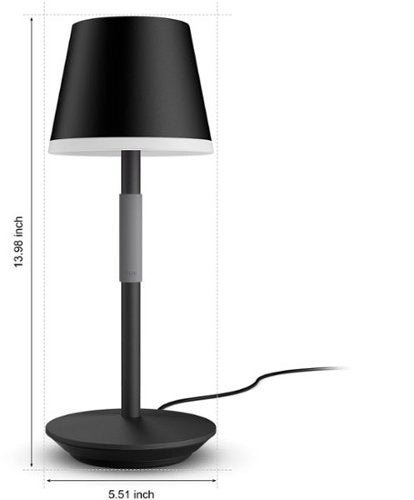 Philips - Hue Go Portable Table Lamp - Black