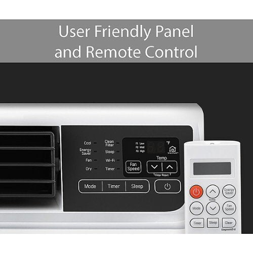 LG - 550 Sq. Ft. 12,000 BTU Smart Inverter Window Air Conditioner - White