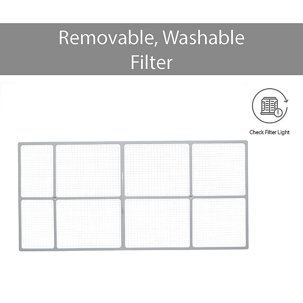 LG - 550 Sq. Ft. 12,000 BTU Smart Inverter Window Air Conditioner - White