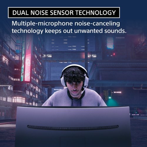 Sony - INZONE H9 Wireless Noise Cancelling Gaming Headset, Perfect for PS5, PS4, PC - White