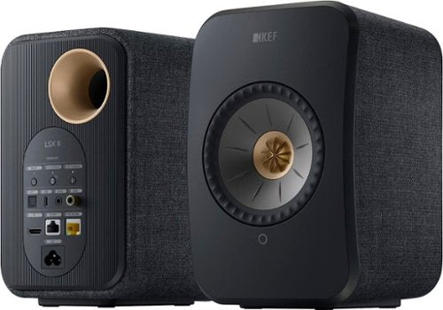 KEF - LSXII Wireless Bookshelf Speakers (Pair) - Black