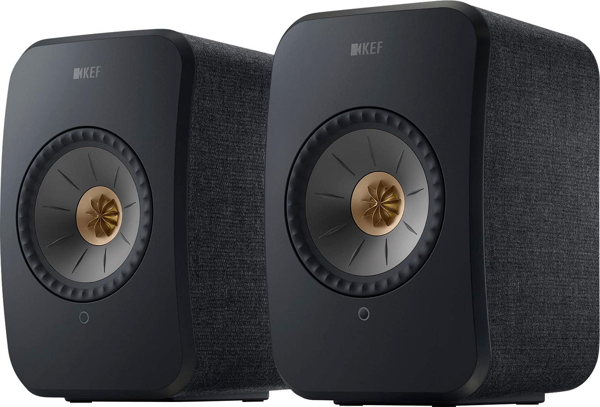 KEF - LSXII Wireless Bookshelf Speakers (Pair) - Black