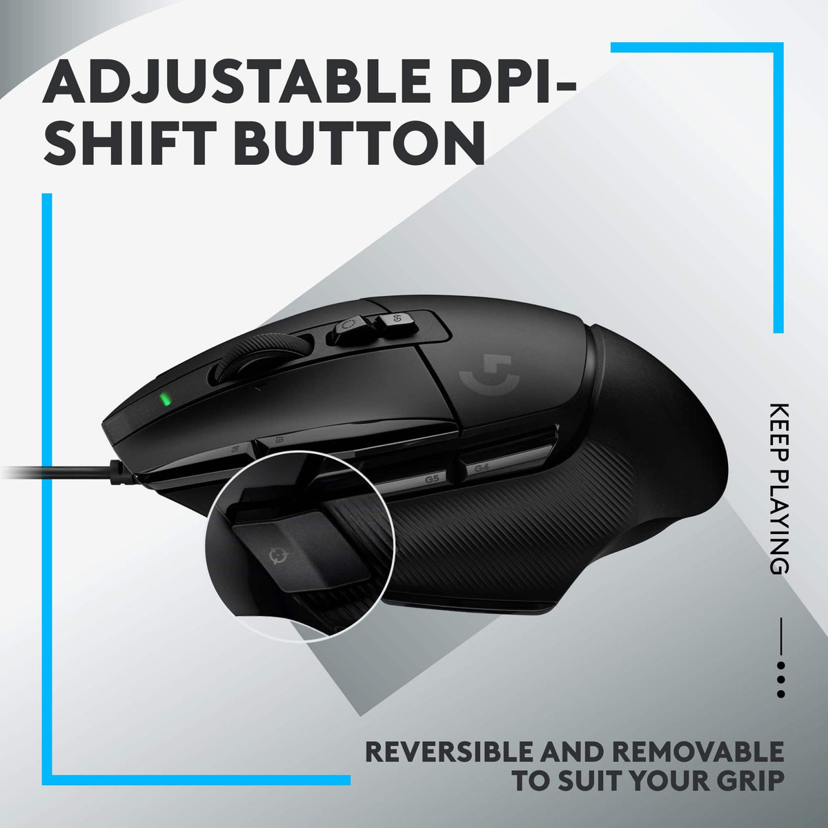 Logitech - G502 X Wired USB Optical Gaming Mouse with HERO 25K Sensor - Wired - Black
