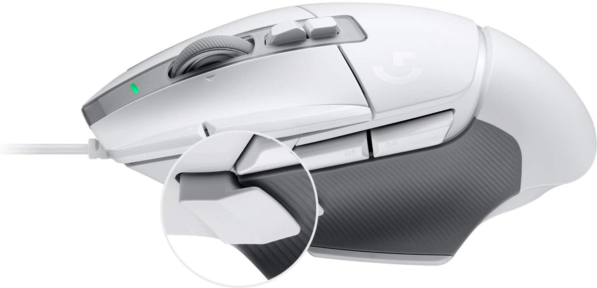 Logitech - G502 X Wired USB Optical Gaming Mouse with HERO 25K Sensor - Wired - White