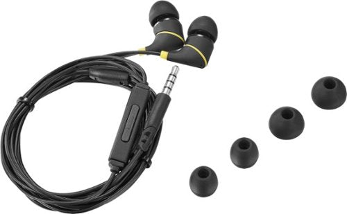 Insignia™ - 3.5 mm Wired Earbud Headphone - Black