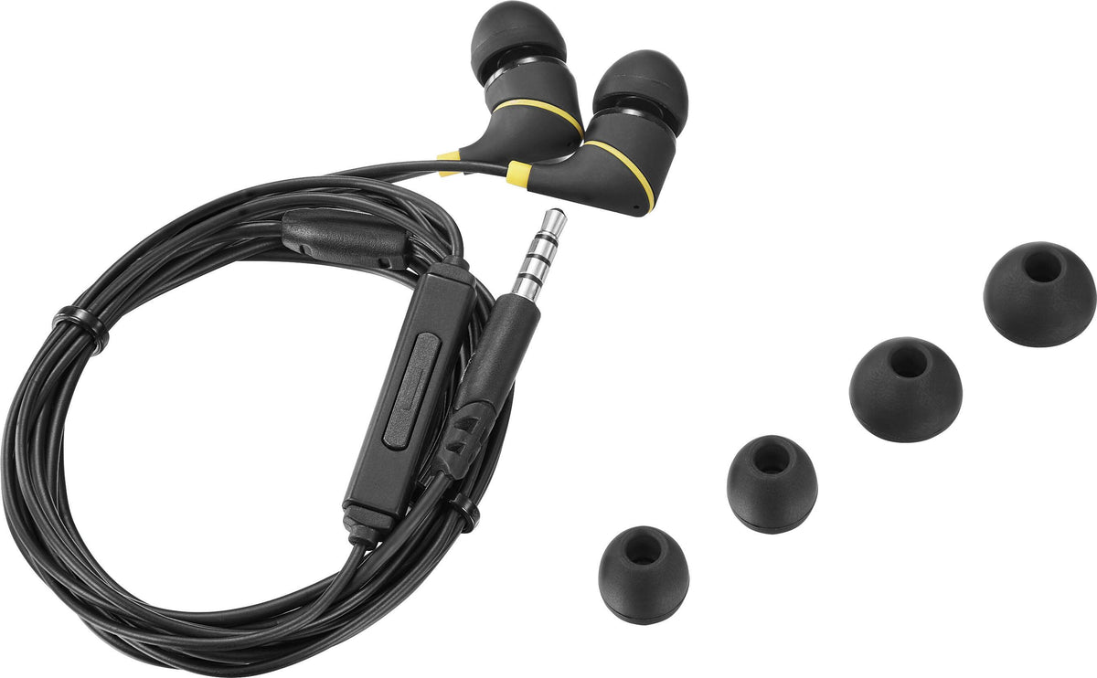 Insignia™ - 3.5 mm Wired Earbud Headphone - Black