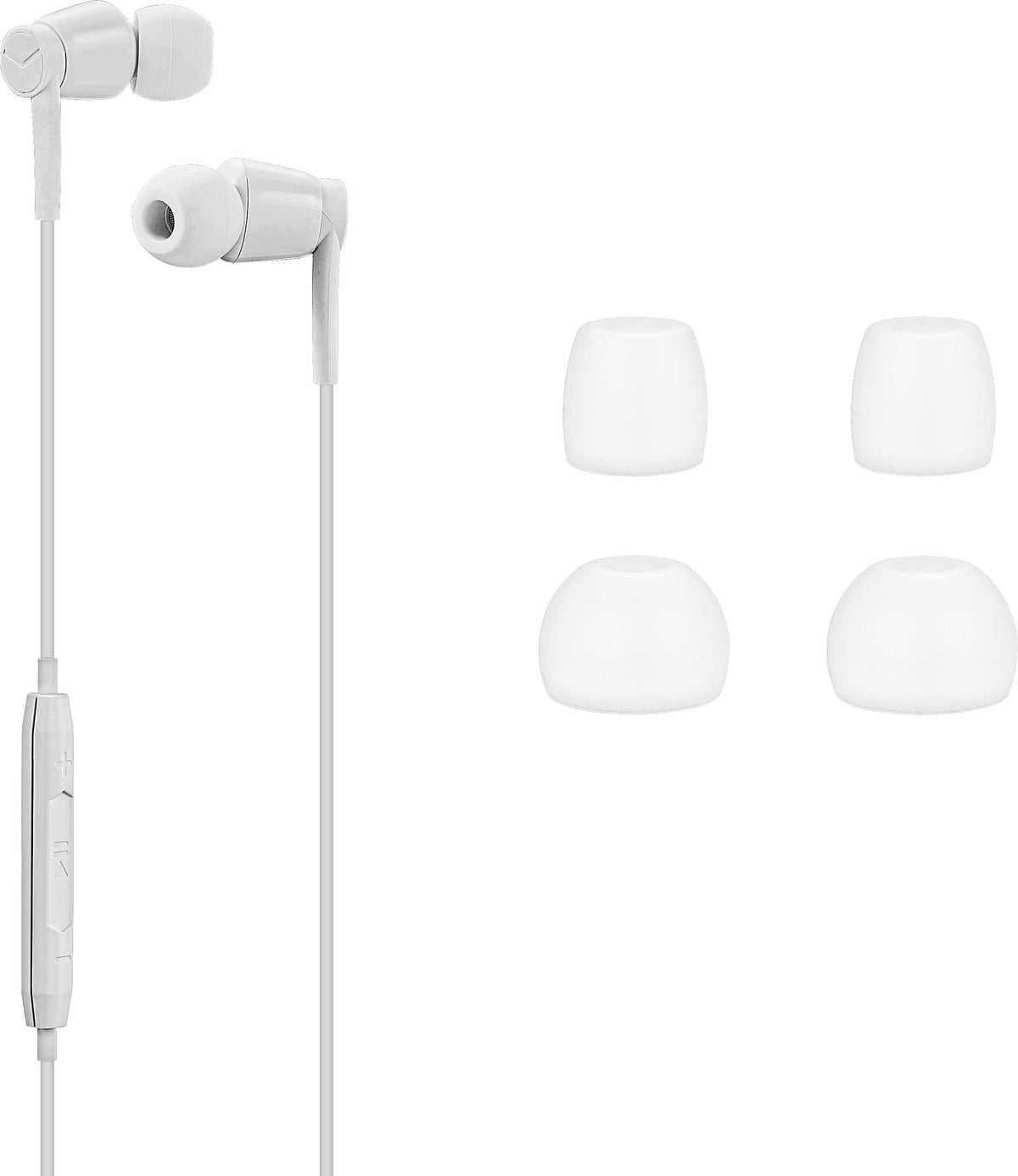 Insignia™ - Lightning Wired Earbud Headphones - White
