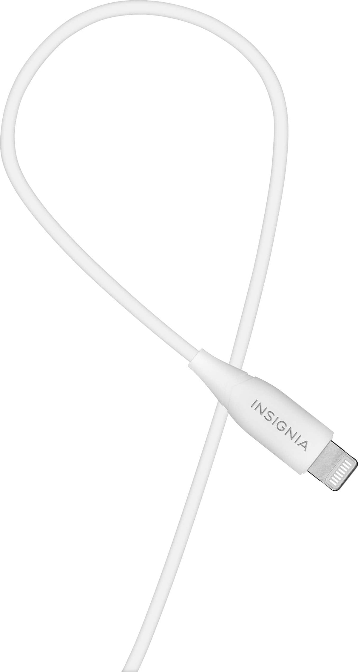 Insignia™ - Lightning Wired Earbud Headphones - White