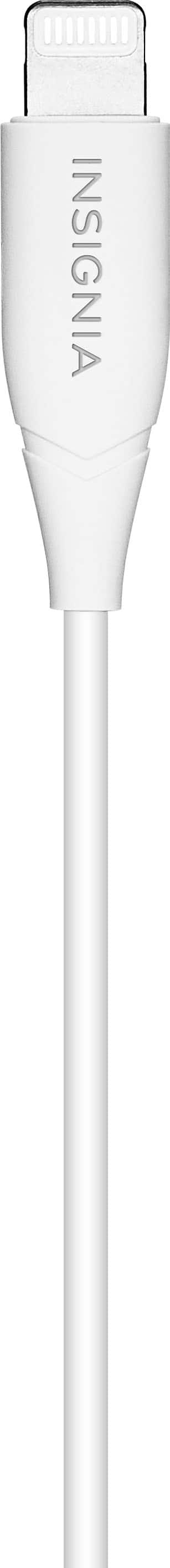 Insignia™ - Lightning Wired Earbud Headphones - White