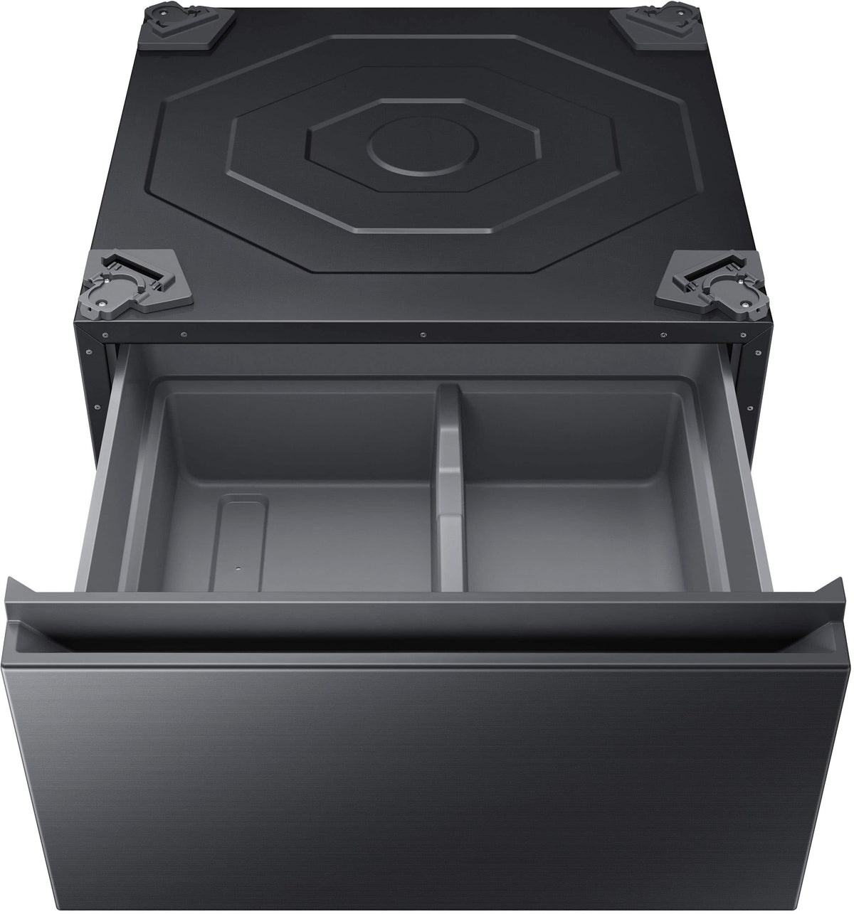 Samsung - Bespoke 27-in Laundry Pedestal with Storage Drawer - Brushed Black