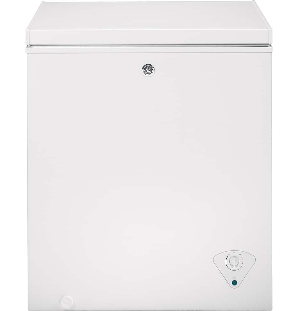 GE - 5.0 Cu. Ft. Garage-Ready Chest Freezer - White