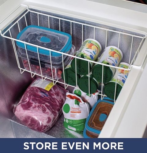 GE - 5.0 Cu. Ft. Garage-Ready Chest Freezer - White