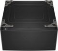 27-in Wide Laundry Pedestal with Storage Drawer for select LG Stackable Washers and Dryers - Black Steel