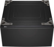 27-in Wide Laundry Pedestal with Storage Drawer for select LG Stackable Washers and Dryers - Black Steel