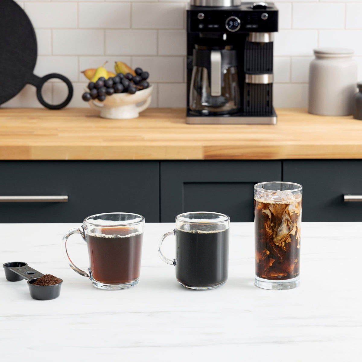 Ninja - Espresso & Coffee Barista System, Single Serve & Nespresso, with 12-Cup Carafe, 4 Styles with Ristretto - Black