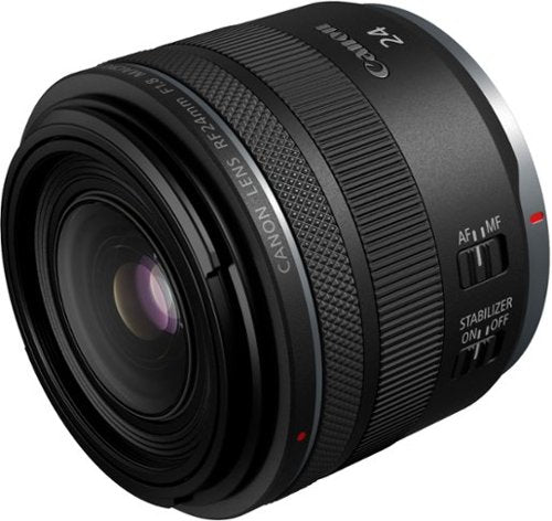 Canon - RF 24mm F1.8 MACRO IS STM Wide Angle Prime Lens for EOS R-Series Cameras - Black